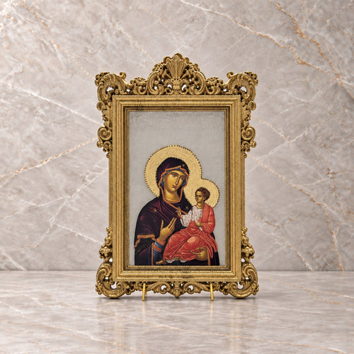 Orthodox Mother Mary and Jesus