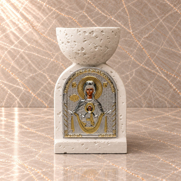 Mother Mary and Jesus Incense Burner