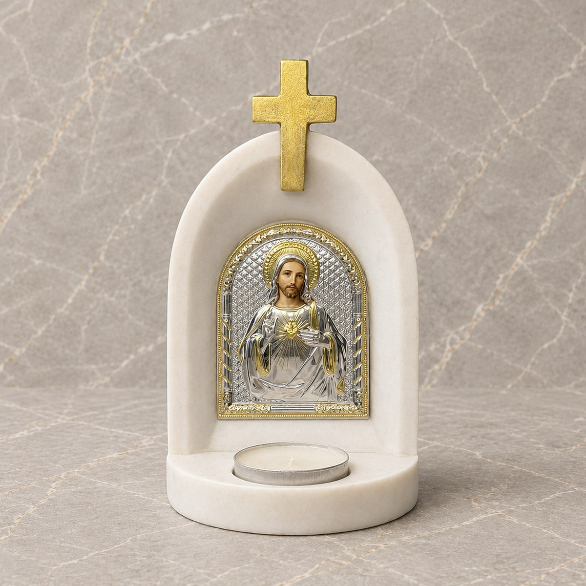 Jesus Sacred Heart Candle Altar