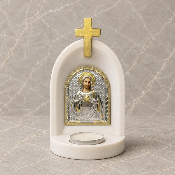 Jesus Sacred Heart Candle Altar