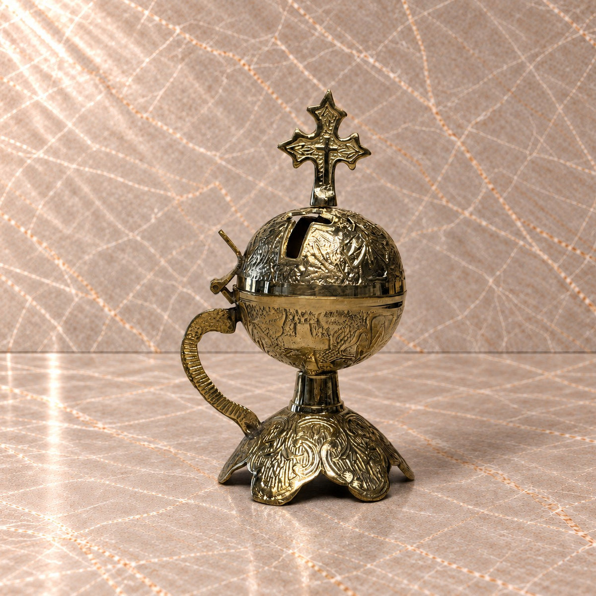 Standing Brass Censer