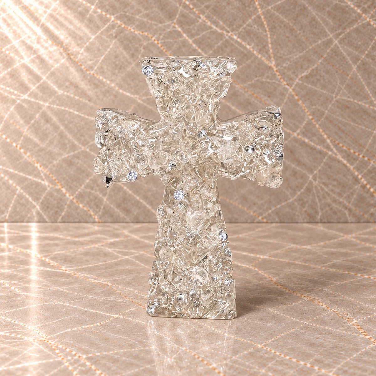 Clear Quartz Crystal Cross