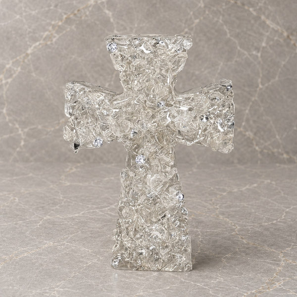 Clear Quartz Crystal Cross