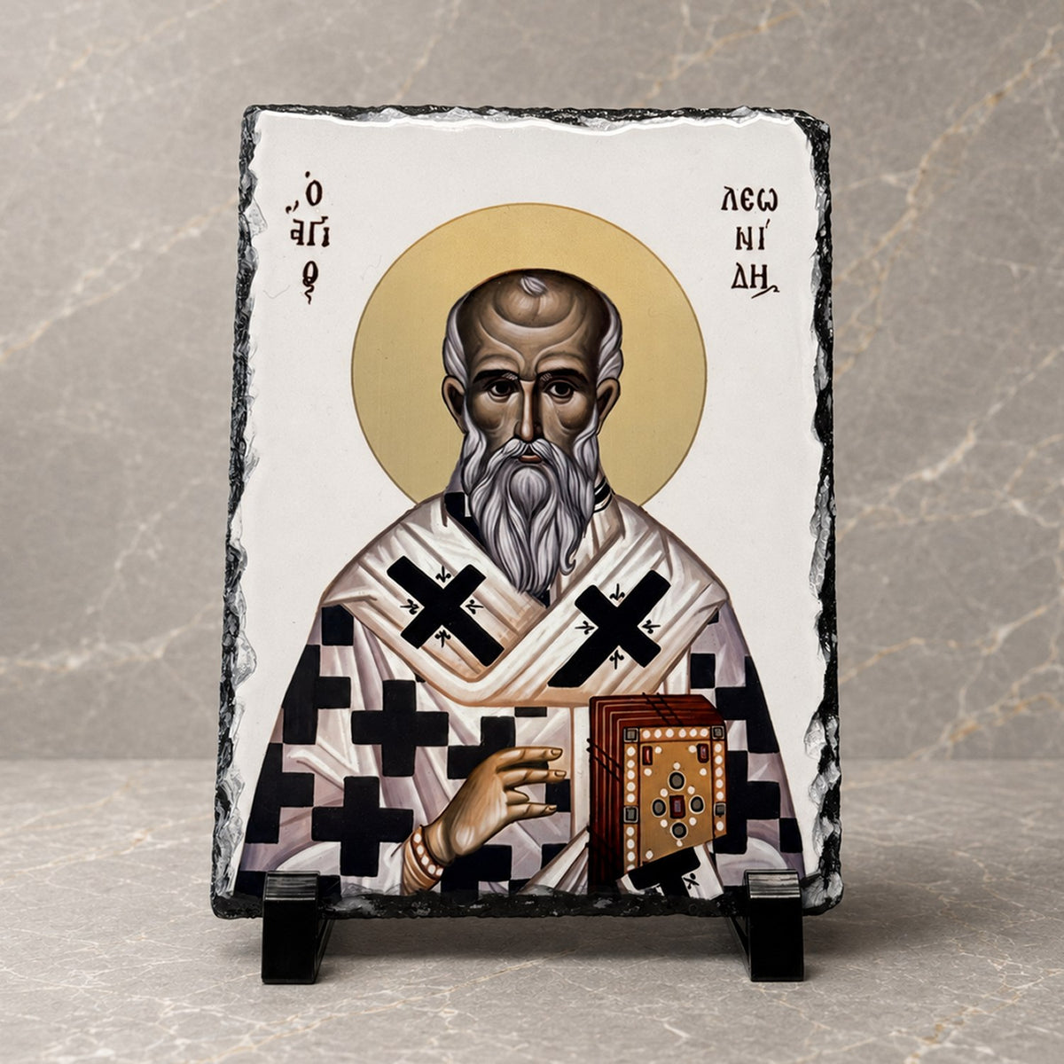 Saint Leonidas Slate Icon