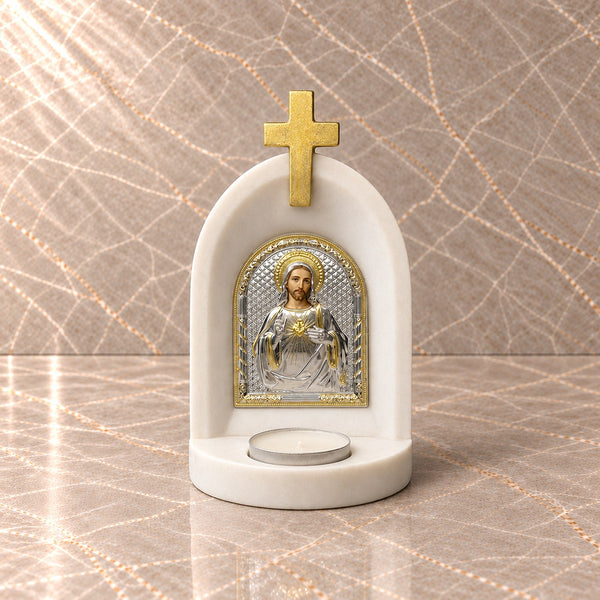 Jesus Sacred Heart Candle Altar