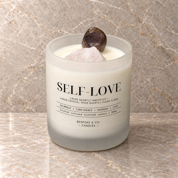Self-Love Crystal Candle