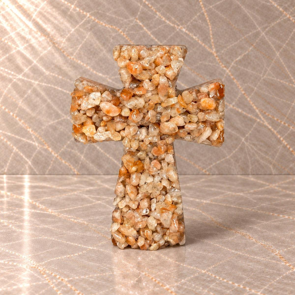 Sunstone Crystal Cross