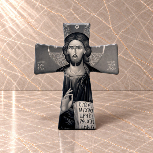 Christ Pantocrator ceramic cross by Bespoke & Co