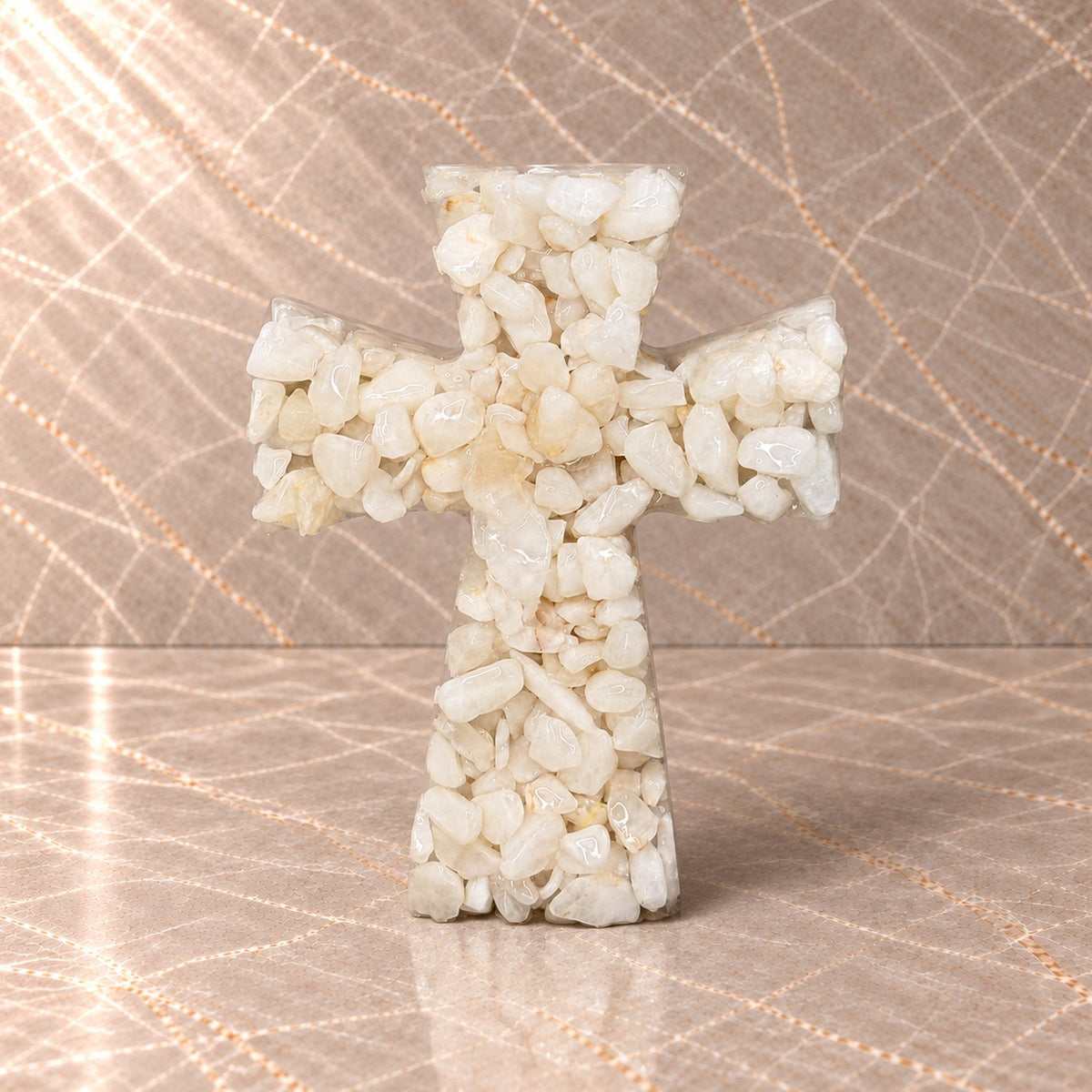 White Quartz Crystal Cross