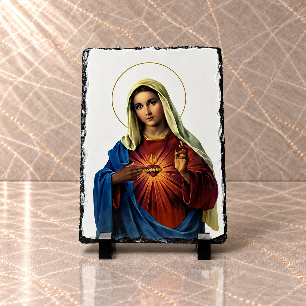 Immaculate Heart of Mary Slate Icon