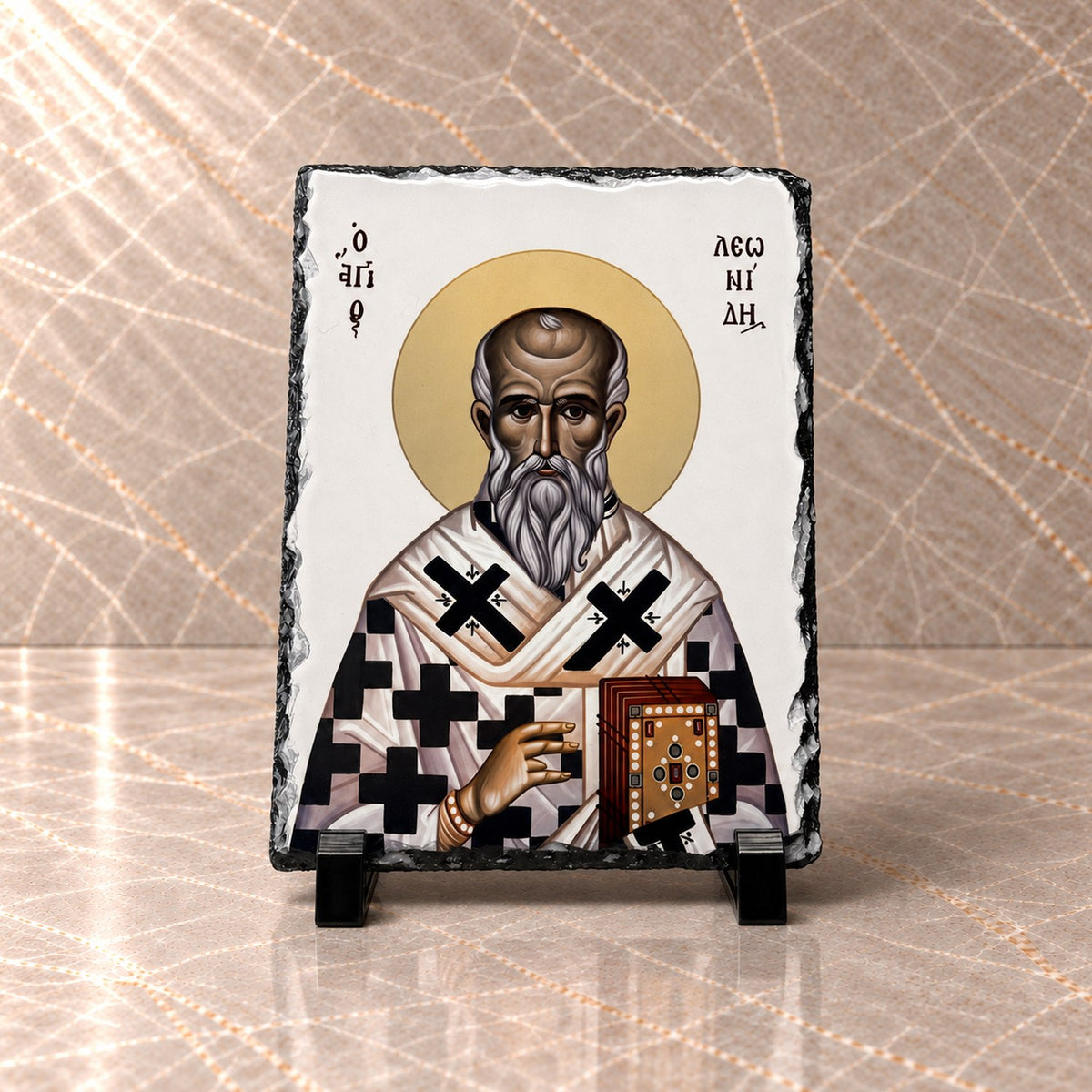 Saint Leonidas Slate Icon