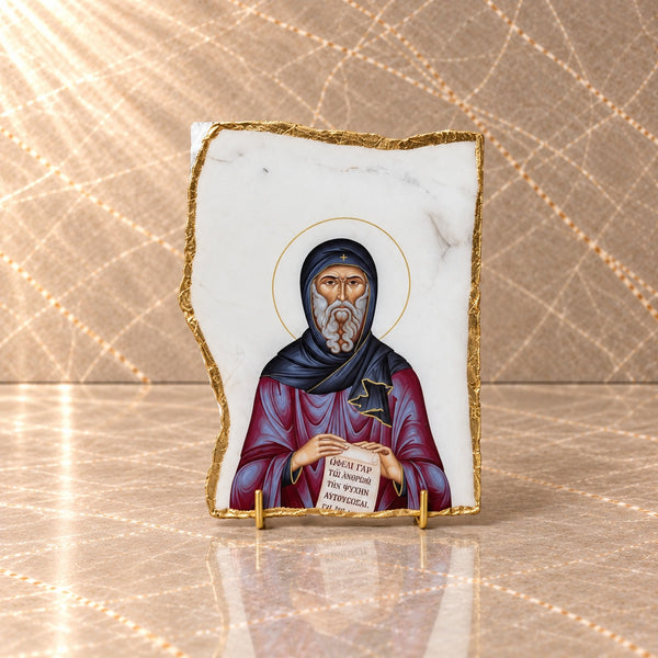Saint Anthony the Great Small Stone Icon