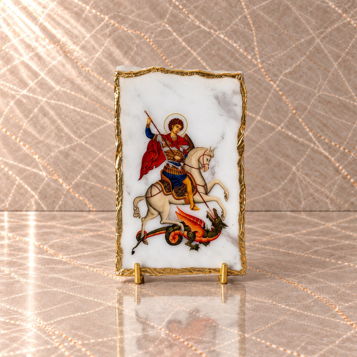 Saint George Marble Icon