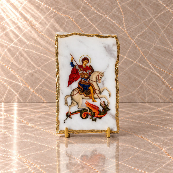 Saint George Marble Icon