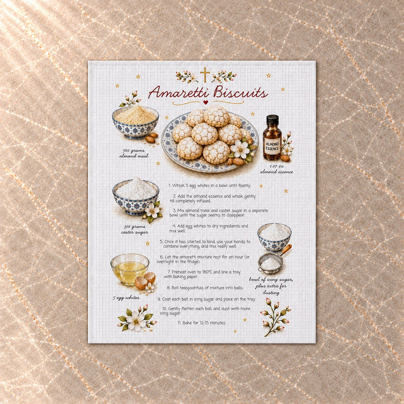 Amaretti Biscuits Tea Towel (Preorder)