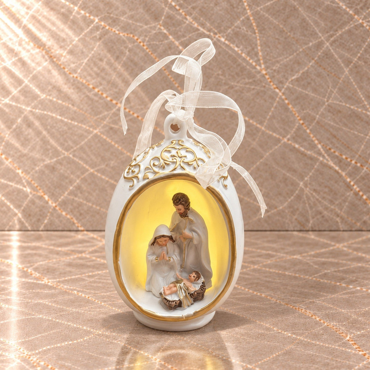 Holy Family Egg Ornament