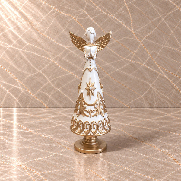 Ivory and Gold Praying Angel